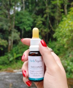 Óleo capilar vegetal