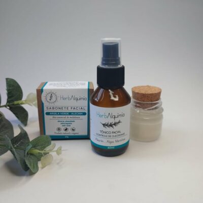 Kit skin care minimalista Gaia - peles oleosas a acneicas